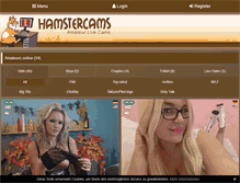 Tablet Screenshot of hamstercams.com